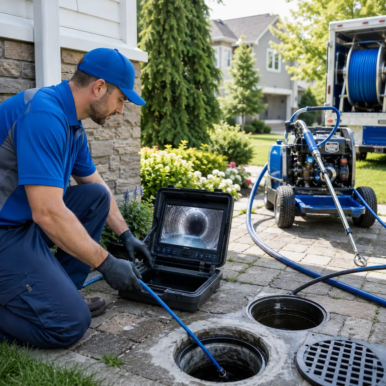 Outdoor drain cleaning professionals serving Crozier, VA
