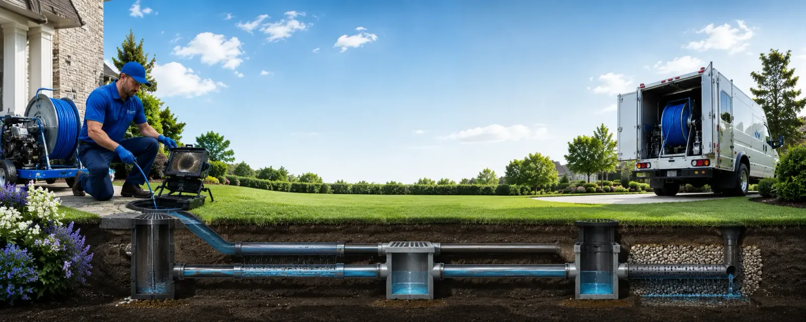 Outdoor drain cleaning information for Crozier, VA